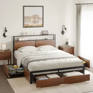 تخت دونفره فلزی مدل پروا