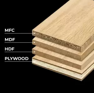 مقایسه MFC، MDF، HDF و Plywood